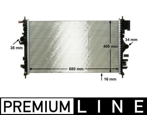 Mahle CR 1099 000P Engine Radiator, for Vehicles, photo 2