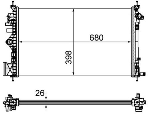 Mahle CR 1100 000P Engine Radiator, photo 2
