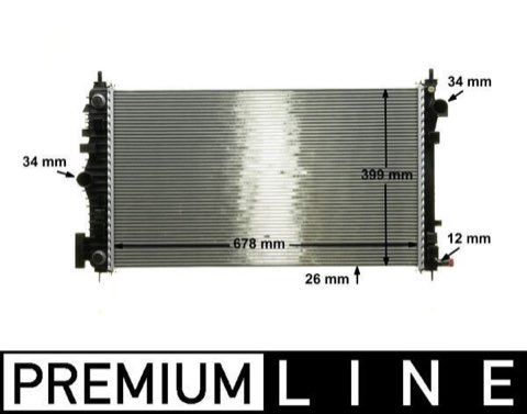 Mahle CR 1101 000P Engine Radiator, for Vehicles, photo 2