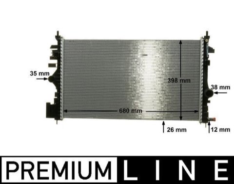Mahle CR 1102 000P Engine Radiator, for Vehicles, photo 2