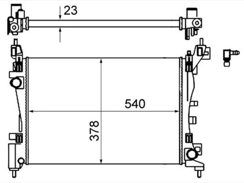 Mahle CR 1121 000S Engine Radiator, photo 3
