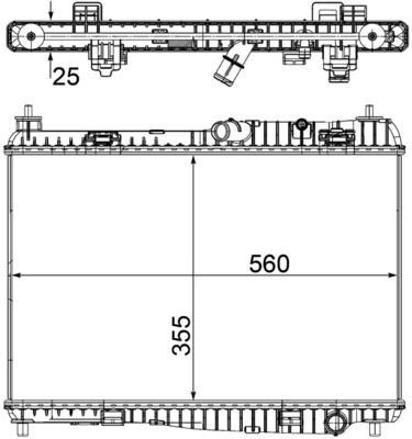 Mahle CR 1135 000S Engine Radiator, photo 2