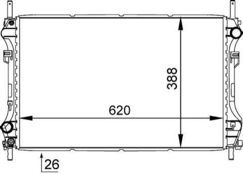 Mahle CR 1140 000S Engine Radiator, for Vehicles, photo 3