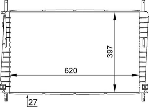 Mahle CR 1141 000S Engine Radiator, for Vehicles