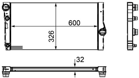 Mahle CR 1147 000P Engine Radiator, photo 3