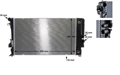 Mahle CR 1173 000S Engine Radiator, photo 2