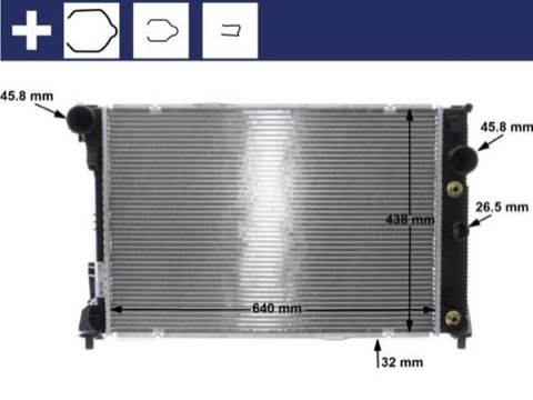 Mahle CR 1176 000S Engine Radiator, photo 2