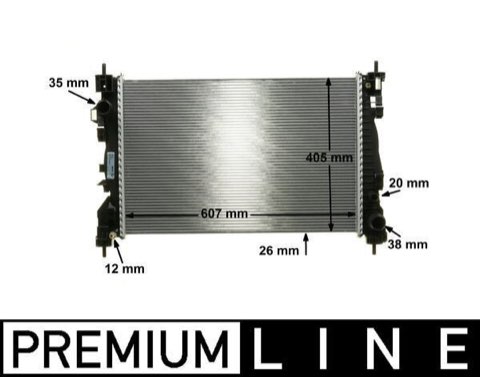 Mahle CR 1180 000P Engine Radiator, photo 2
