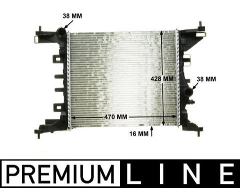 Mahle CR 1187 000P Engine Radiator, photo 2