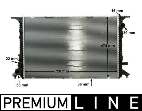 Mahle CR 1201 000P Engine Radiator, for Vehicles, photo 2