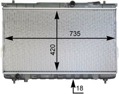 Mahle CR 1299 000P Engine Radiator, for Vehicles, photo 2