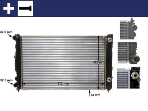 Mahle CR 132 000S Engine Radiator, photo 2