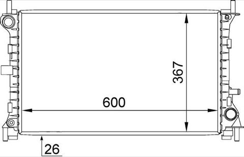 Mahle CR 1344 000S Engine Radiator, photo 2