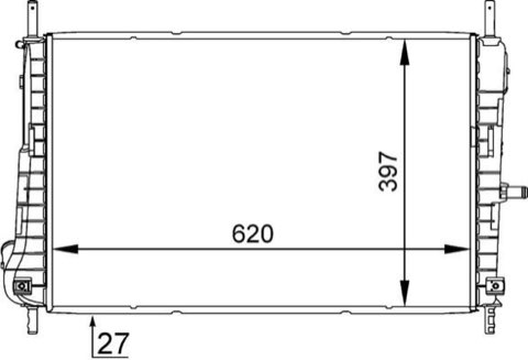 Mahle CR 1347 000S Engine Radiator, for Vehicles, photo 2