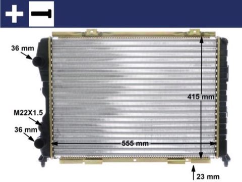 Mahle CR 1408 000S Engine Radiator, photo 2