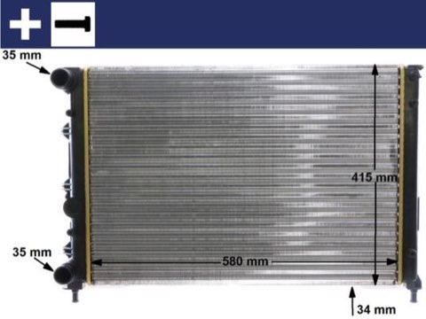 Mahle CR 1411 000S Engine Radiator, photo 2