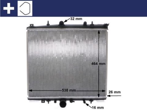 Mahle CR 1435 000S Engine Radiator, photo 2