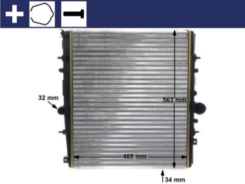 Mahle CR 1437 000S Engine Radiator, photo 2