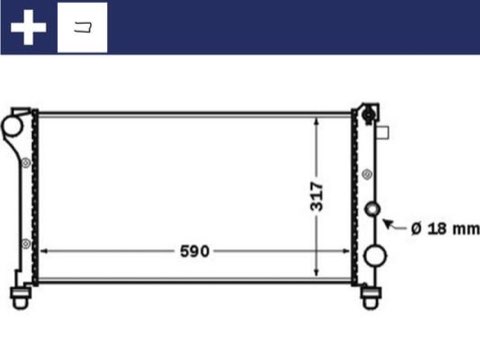 Mahle CR 1452 000S Engine Radiator, for Vehicles, photo 2