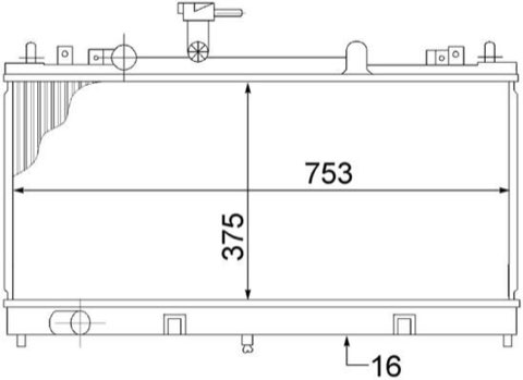 Mahle CR 1475 000S Engine Radiator, photo 3