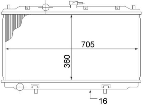 Mahle CR 1485 000S Engine Radiator, photo 2