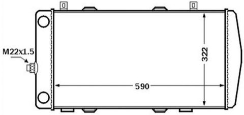 Mahle CR 1513 000S Engine Radiator, photo 2