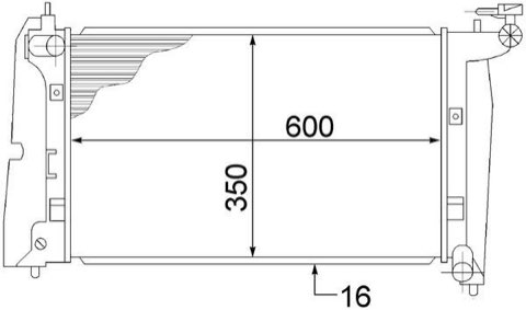 Mahle CR 1526 000S Engine Radiator, photo 2