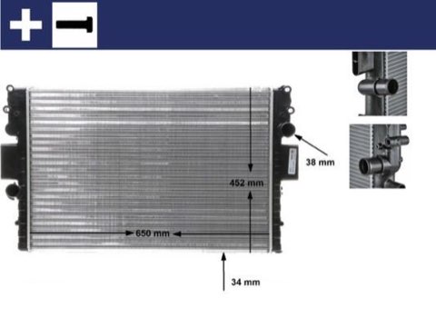 Mahle CR 1551 000S Engine Radiator, photo 2