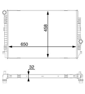 Mahle CR 1593 000S Engine Radiator