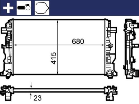 Mahle CR 1710 000S Engine Radiator, for Vehicles, photo 2
