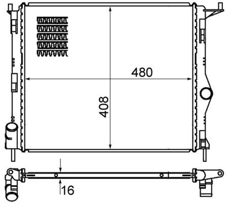Mahle CR 1765 000S Engine Radiator, for Vehicles, photo 2