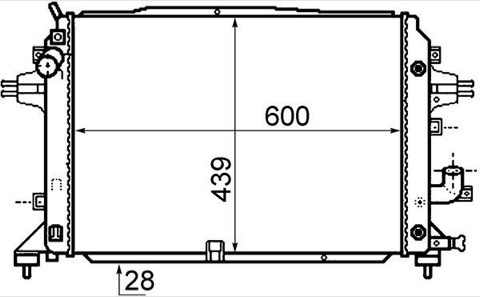 Mahle CR 1857 000P Engine Radiator, photo 2