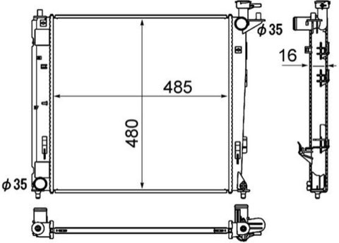 Mahle CR 1893 000S Engine Radiator
