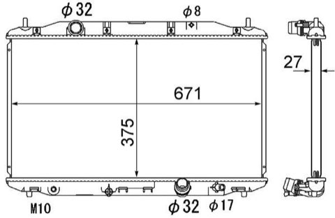 Mahle CR 1895 000S Engine Radiator, photo 2