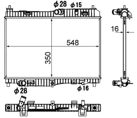 Mahle CR 1896 000S Engine Radiator, photo 2