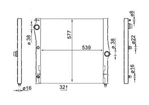 Mahle CR 1904 000S Engine Radiator, photo 2