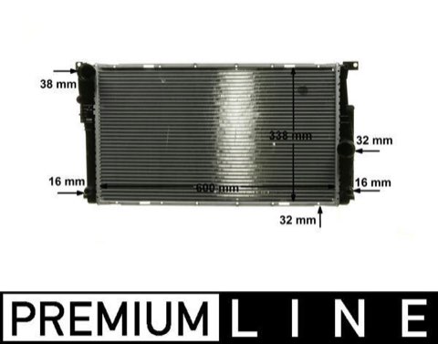 Mahle CR 1909 000P Engine Radiator, photo 2