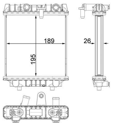 Mahle CR 1966 000P Engine Radiator, photo 2
