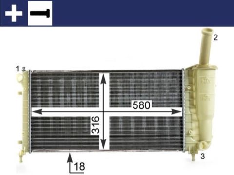 Mahle CR 1994 000S Engine Radiator, photo 2