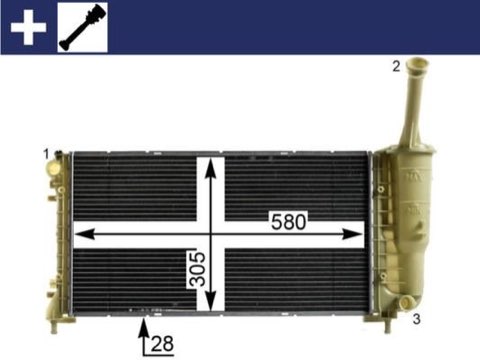 Mahle CR 2010 000S Engine Radiator, photo 2