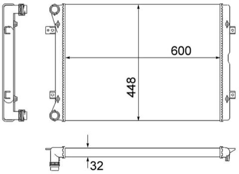 Mahle CR 2038 000S Engine Radiator, photo 3