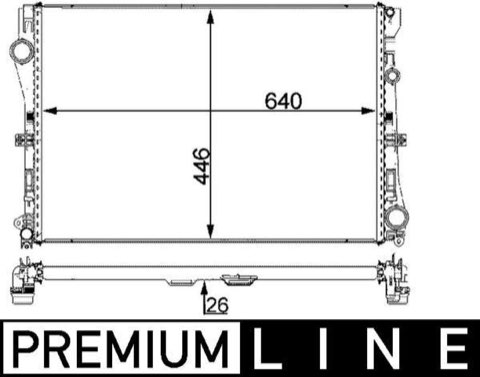 Mahle CR 2101 000P Engine Radiator, photo 2