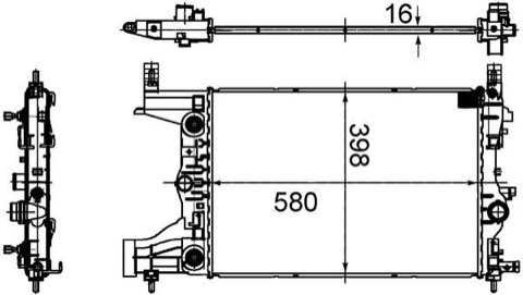 Mahle CR 2122 000S Engine Radiator, photo 2