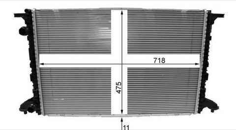 Mahle CR 2177 000P Engine Radiator, photo 3