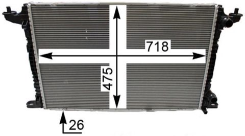 Mahle CR 2179 000P Engine Radiator, photo 3