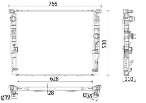 Mahle CR 2198 000P Engine Radiator, photo 2