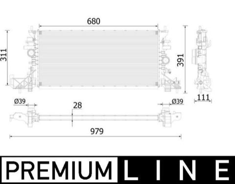 Mahle CR 2251 000P Engine Radiator