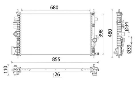 Mahle CR 2265 000P Engine Radiator, photo 2