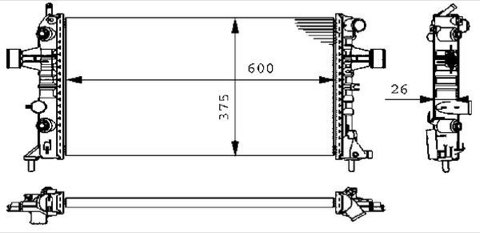 Mahle CR 228 000S Engine Radiator, photo 2