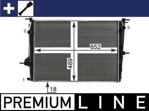 Mahle CR 23 000P Engine Radiator